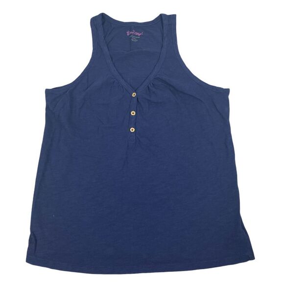 Lilly Pulitzer Hartley Navy Tank - Picture 3 of 8